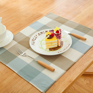 Bắc âu ins đơn giản không thấm nước và dầu cách nhiệt bằng chứng thực phẩm Phương Tây thảm chiếu bảng bảng cotton linen nghệ thuật văn học lưới đế lót ly