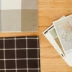 Placemat cotton linen nghệ thuật cách nhiệt thực phẩm phương tây chống bỏng coaster bảng mat nhà vuông tách trà mat bảng vải ảnh Khăn trải bàn