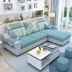 Đồ nội thất Hiện Đại Đơn Giản Đa Chức Năng Vải Sofa Giường Phòng Khách Châu Âu Sofa Vải Kết Hợp mẫu ghế sofa đẹp Ghế sô pha