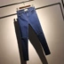 2017 mùa xuân mới slim slimming jeans lỗ Hàn Quốc đen cao eo feet quần bút chì nữ thủy triều quần bò rách nữ Quần jean