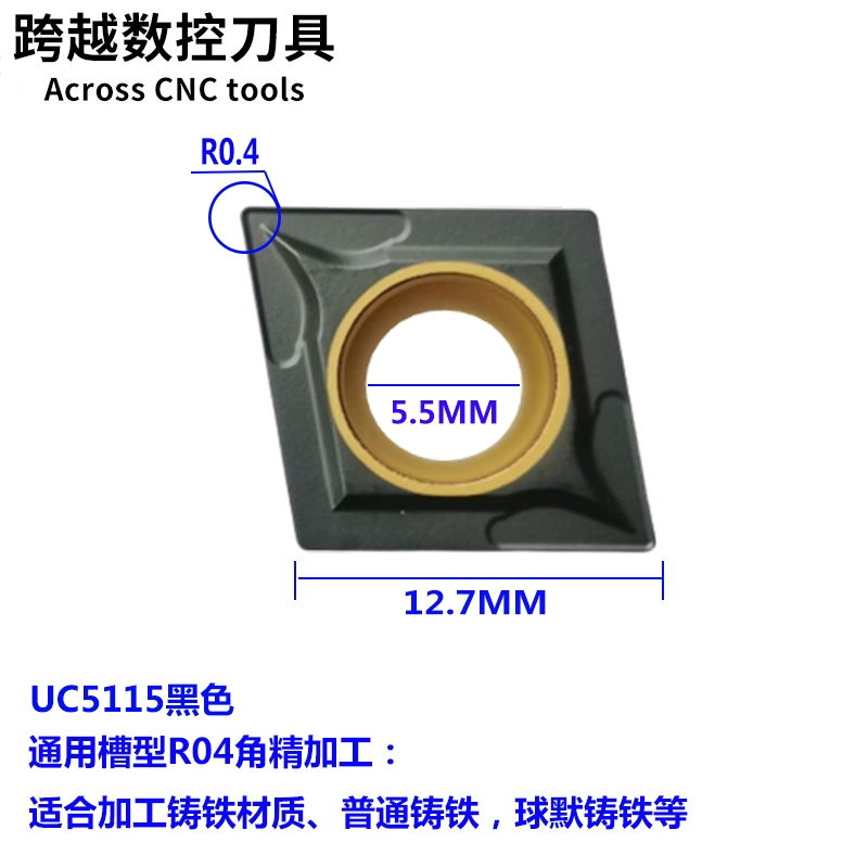 Lưỡi khoan CNC lỗ bên trong CCMT09T304/09T308/120404/0602 VP15TF hình thoi mũi dao cnc Dao CNC
