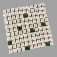 295 белый глубокий зеленый 25