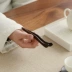 Tự nhiên lớn đơn giản nhà mun trà tre clip set Kung Fu trà bộ cốc trà clip rắn gỗ clip phụ kiện