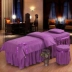 Da nơ phần bông denim bedspread vẻ đẹp thẩm mỹ viện SPA massage phổ biến tùy chỉnh rắn màu bedspread - Trang bị tấm Trang bị tấm