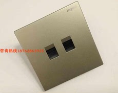 Розетка TV+телефон 罗格朗开关插座86型面板仕典逸景米兰金色电话电脑网络网线插电源