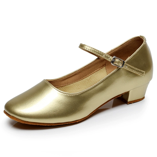 Неожиданная танцевальная обувь Женская национальная спектакль майоры латиноамериканские демонстрации золотые серебряные дети Синьцзян танцы обувь Тибетское лето