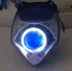 Áp dụng cho Kaidian KD150 F xe máy đèn xenon ống kính mắt thiên thần đèn pha lắp ráp sửa đổi mắt ma quỷ đèn đèn pha xe máy Đèn HID xe máy