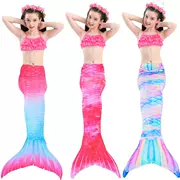 Váy công chúa nàng tiên cá váy đuôi cá váy bơi bé gái khí chất váy đuôi cá có thể đi bộ đồ bơi bé gái - Đồ bơi trẻ em