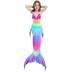 Nàng tiên cá Đuôi Con gái Quần áo 8-10-12 Năm Công chúa Cổ Mermaid Áo tắm Đặt Cô gái Hàn Quốc Đồ bơi 9 Đồ bơi trẻ em