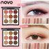 Trang điểm chính hãng NOVO 5168 Princess Rhapsody 9 Color Eyeshadow Palette Kết hợp Pearl Light Color Bean Paste - Bóng mắt