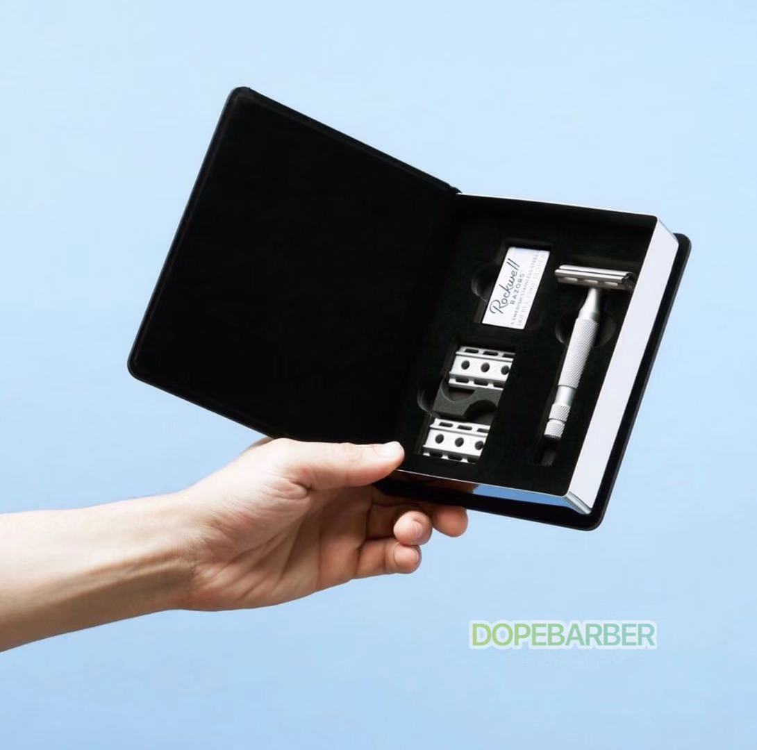 Matte SilverCanada rockwell6s  stainless steel security razor man Light luxury gift
