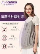 Bộ đồ phù hợp với bà bầu mang thai phụ nữ mang thai bảo vệ bức xạ mặc quần áo bằng sợi bạc mùa hè tạp dề
