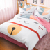 Mèo giáo viên có thể rửa bốn bộ sản phẩm giường mùa xuân Hàn Quốc ba hoặc bốn bộ khăn trải giường màu rắn quilt cover giường Bộ đồ giường bốn mảnh