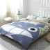 Totoro phim hoạt hình bốn mảnh khăn trải giường quilt cover 1.8 m bộ đồ giường giường đơn sinh viên quilt ký túc xá ba mảnh Bộ đồ giường bốn mảnh