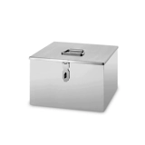 Коробка для ювелирных изделий из нержавеющей стали Money Box Supermarket Cash Box Bank Box Lock Supermarket Box Bank Box Box