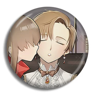 Значок Mystic Messenger Mysterious Messenger, металлический пин 58 мм, полностью металлический
