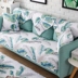 Bông vải ghế sofa đệm trượt Four Seasons chung tối giản hiện đại đệm dày bông khăn liệm che bao gồm tất cả Bắc Âu - Ghế đệm / đệm Sofa mẫu đệm ghế gỗ đẹp Ghế đệm / đệm Sofa