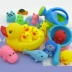 Đồ chơi tắm sơ sinh, em bé, hồ bơi trẻ em, đồ chơi nước, động vật nhỏ, vịt màu vàng nhỏ, nhúm, bé 0-1 tuổi