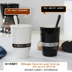Ins Bắc Âu đơn giản mark cup gốm couple cup cặp của văn phòng cà phê uống cup với nắp muỗng bộ Tách