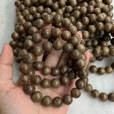 Браслет четки 天然海南沉香尖峰岭黄油格沉香水格阁沉香老料12mm男女手串佛珠
