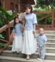 Cha mẹ và con trang phục Tang phù hợp với phong cách Trung Quốc mother-in-law Hanfu 2018 mới nữ của phụ nữ Cộng Hòa của Trung Quốc gió trang phục cho thấy hiệu suất quần áo áo form rộng mẹ và bé trai