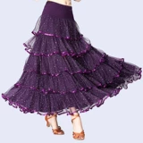 Современная танцевальная юбка Новая национальная ставка танцевальная юбка Dance Dance Walz Skir