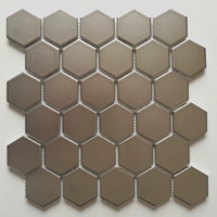 Матовой серебро большой шестигранник