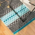 Ấn Độ nhập khẩu bông dệt tay hình học thảm nhà bếp thảm cửa thảm phòng tắm foyer nhà rửa tay - Thảm