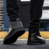 Chàng trai mùa đông tất cả giày cao gót màu đen Giày nam cao hoang dã Giày da Hàn Quốc không thấm nước giày cao cổ trắng Giay cao