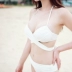 Bộ bikini áo tắm quân đội ba điểm thép xanh lục tập hợp áo tắm gợi cảm áo ngực cá tính - Bikinis Bikinis