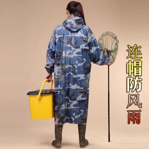 Летняя водонепроницаемая толстовка с капюшоном, длинный износостойкий комбинезон, дождевик