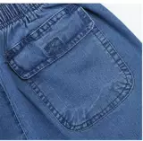 Летние тонкие джинсы, хлопковые рабочие штаны, для среднего возраста, эластичная талия