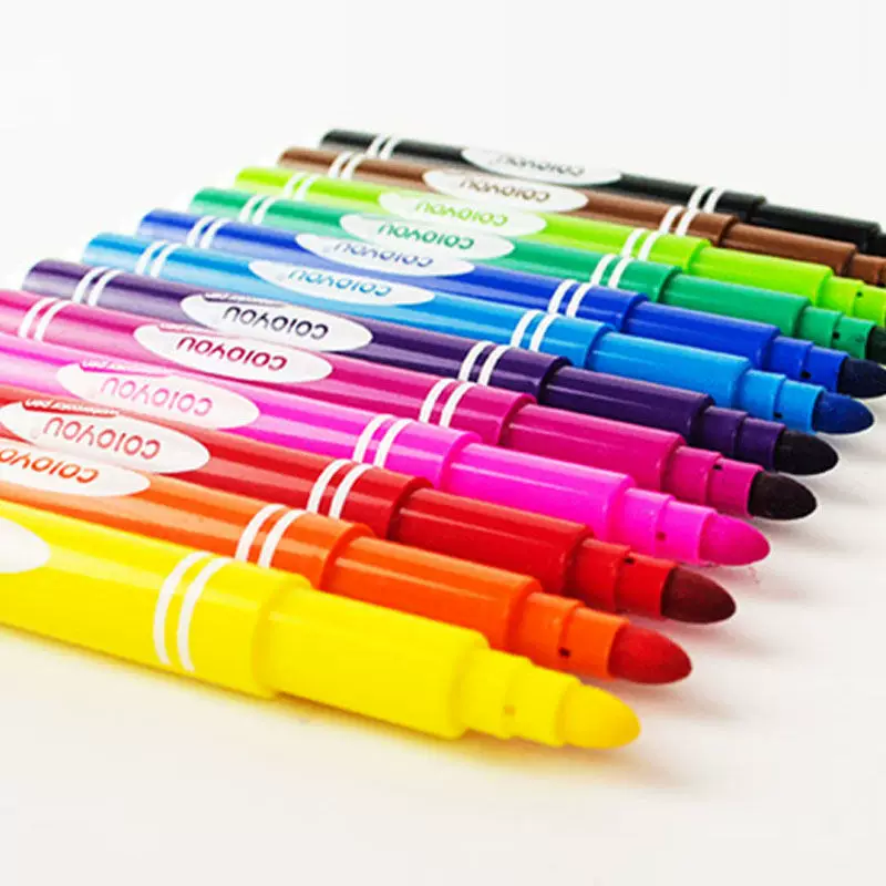 Раскраски цветные, набор для детей, кисть для детского сада, акварель, цветные мелки, 12 цветов, стирается