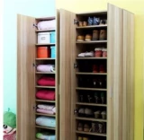 Одноудерное обувное шкаф узко -высокий маленький шкаф с узкой дверью 40 см мини -высоки с высоким содержанием разреза