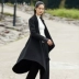 JII AMII thiết kế ban đầu thương hiệu áo khoác len dài hai mặt áo khoác len lỏng áo khoác phụ nữ - Áo len lót đôi