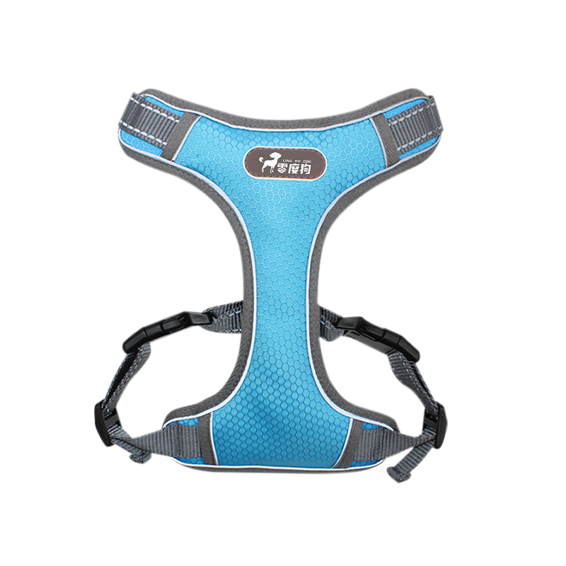 Blue Chest StrapDog Traction rope Large dog Golden hair Labrador Samoye articles Vest style Dog walking chain Adult dog Chest strap