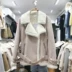 Áo khoác lông thỏ đầu máy nữ 2018 mùa đông mới phần ngắn Phiên bản Hàn Quốc của chiếc áo khoác lông dày một chiếc áo khoác lông