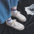 Giày vải mới 2018 nữ sinh viên phiên bản Hàn Quốc của giày đế xuồng màu trắng hoang dã của Harajuku giầy cao cổ nữ Plimsolls
