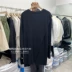 Dongdaemun Hàn Quốc mua cùng loại vải lanh sống mỏng mỏng chống nắng khe rộng áo thun dài tay 200609 - Áo phông dài