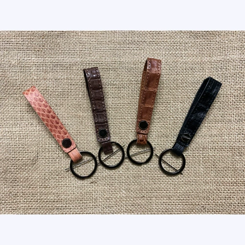 Черный универсальный креативный высококлассный брелок, простой и элегантный дизайн, крокодил, из натуральной кожи, делается под заказ, подарок на день рождения, с печатью вашего логотипа