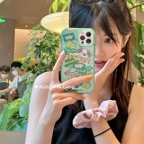 Apple, брендовый мятный мультяшный совместимый iPhone14 Pro, iPhone 13, чехол для телефона, прозрачный защитный чехол, iphone, 15promax
