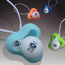 набор для настольного тениса 冰冰银河乒乓球盒硅胶球包橡胶球盒3个装乒乓球挂件no.9997球筒桶