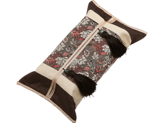 Коробка для салфеток 艺必旭 中式古典流苏纸巾盒套 纸巾抽套