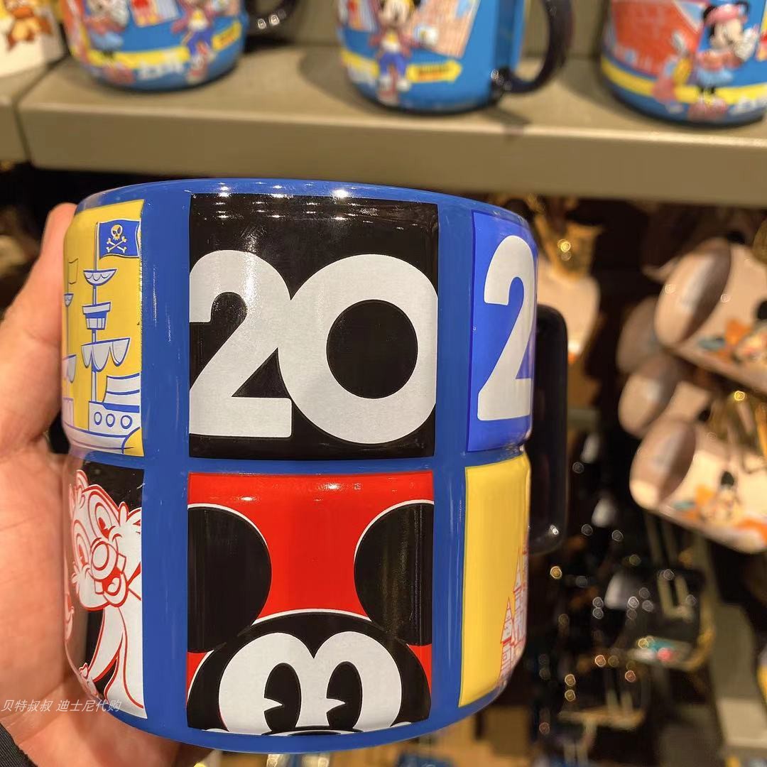 Shanghai Mickey 540MlShanghai Disney Purchasing agent Mickey Minnie Aisha Vigny Donald Duck Steve lovers ceramics Mug Water cup