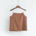 2018 mùa hè mới nhỏ dây đeo vai yếm trong phụ nữ mặc giả khóa bên trong các backless áo sơ mi Hàn Quốc phiên bản của không tay áo nữ Áo ba lỗ