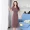 Phụ thuộc sâu sắc 2019 Mùa hè Mới Kích thước lớn Nữ mùa hè Tay áo ngắn Hoa voan Đầm đuôi cá Đầm maxi 757 - Váy dài