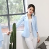 Bộ đồ nhỏ nữ mùa xuân mới ngắn khí chất mỏng thon thả phiên bản Hàn Quốc hoang dã của bộ đồ khóa nhiều nút Business Suit