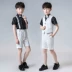 Trường mẫu giáo Trẻ em Ngày biểu diễn quần áo bé trai vest vest chủ nhỏ trang phục phù hợp với gió Anh - Váy trẻ em