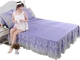 Ghế lụa 3 mảnh đặt 1,8m váy ngủ có thể gập đôi giặt thảm mùa hè 1,5 m ren điều hòa không khí - Thảm mùa hè