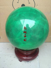 Ювелирный камень 保真纯天然荧石夜明珠200mm夜光球夜光石萤石球水摆件